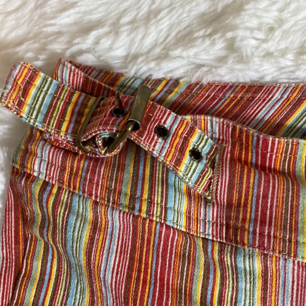 Forever 21 Y2K Super Low Rise Multicolor Striped Bootcut Pants - Picture 4 of 12